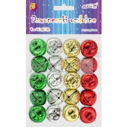 Dzwoneczki ozdobne mix kolorów rozm.1,5cm /op.20szt / DZW-3669 dzwonek / dzwonki
